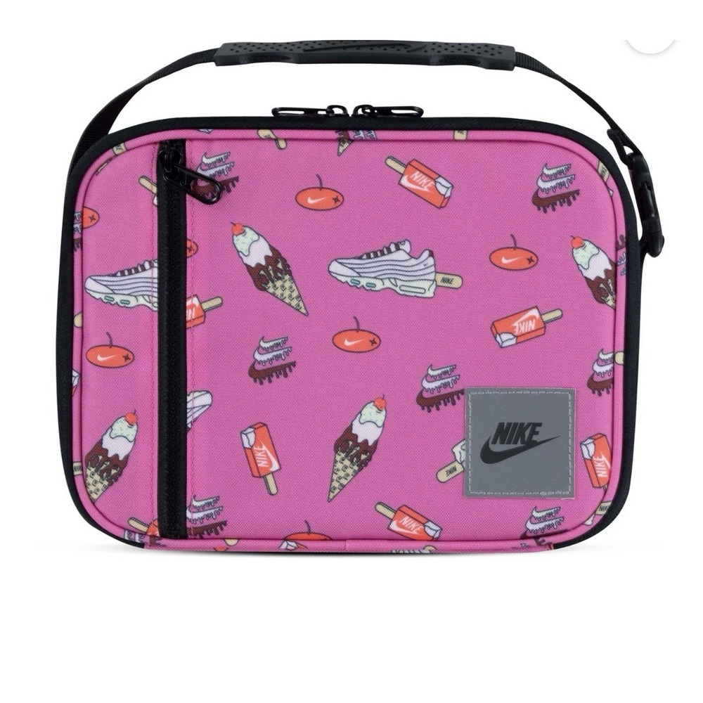 NIKE Hard Shell Lunch Box Insulated Black/Playful Pink 9A2929-127 NWT $32 School